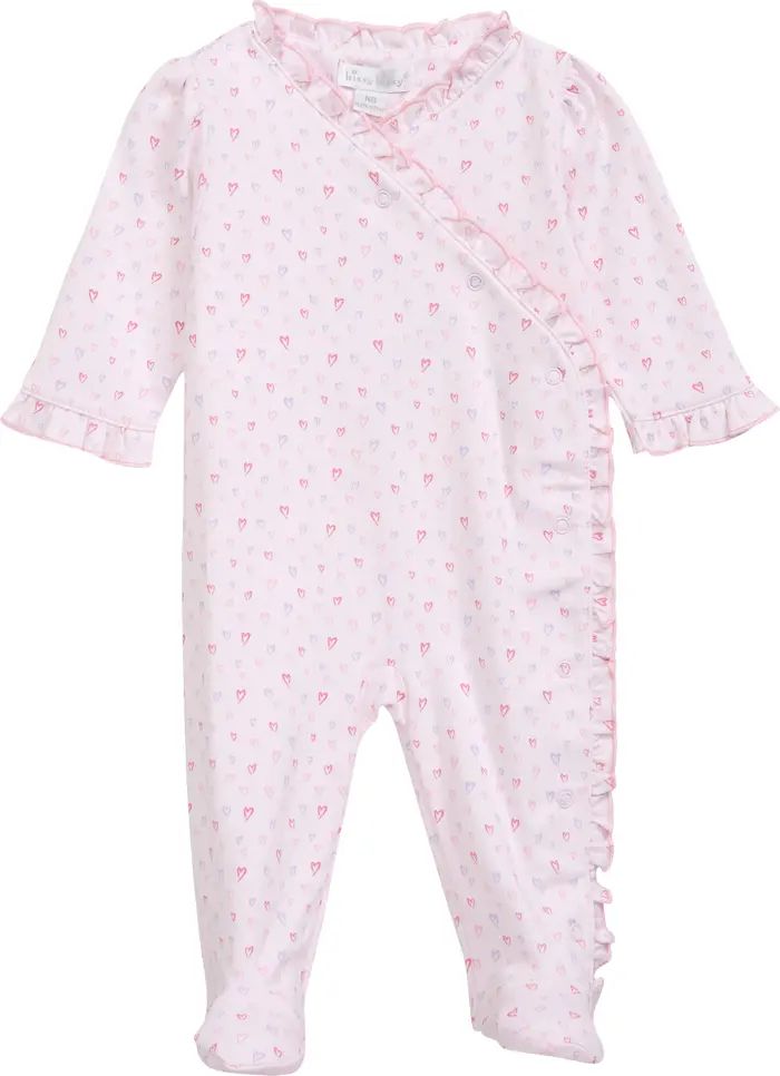 Kissy Kissy Heart Print Footie | Nordstrom | Nordstrom