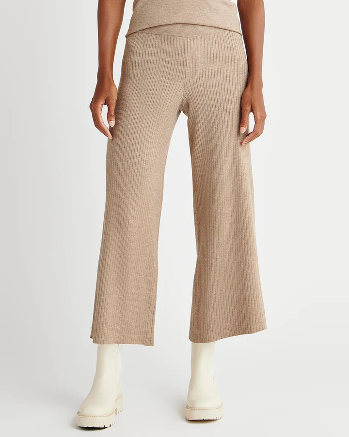 Splendid X Cella Jane Wide Leg Rib Sweater Pant | Splendid