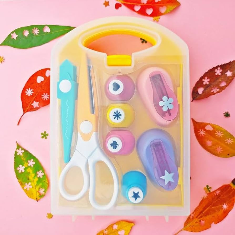 Creative Kids DIY Puncher Craft Set, Craft Hole Punch Shapes Set, Hole Punch for Kids, Shape Cutt... | Amazon (US)