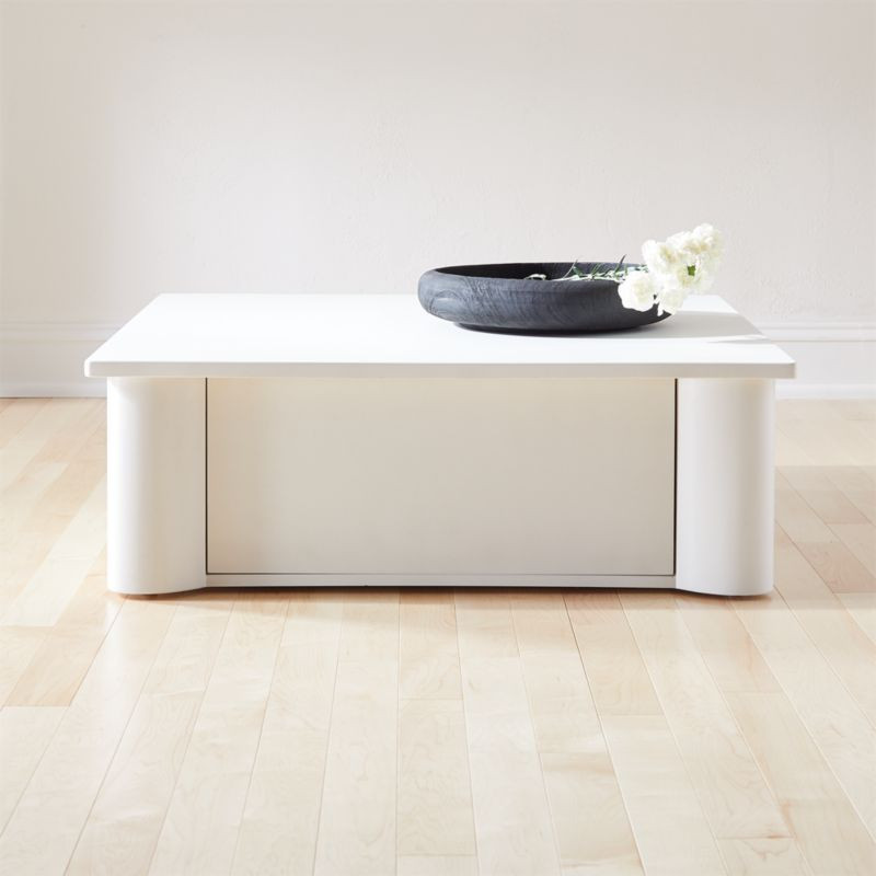 Trunk Concrete Storage Coffee Table + Reviews | CB2 | CB2