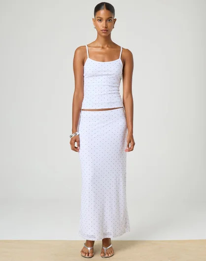 Low Rise Mesh Maxi Skirt | Glassons (Australia)
