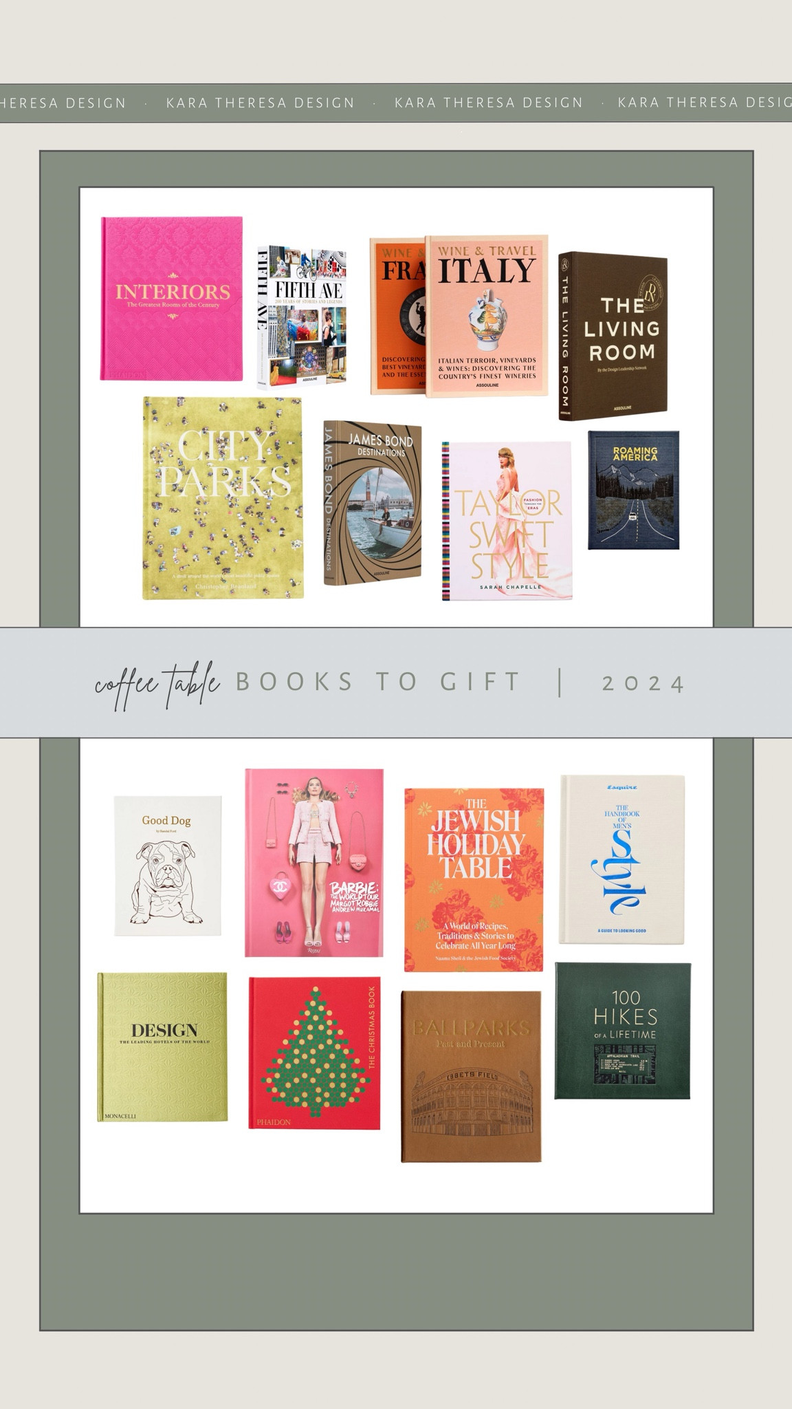 coffee table books to gift 2024 // #designbykaratheresa

#LTKGiftGuide #LTKStyleTip #LTKHome