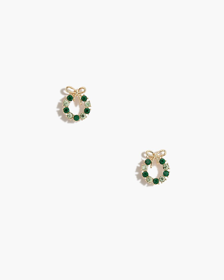 Wreath stud earrings | J.Crew Factory