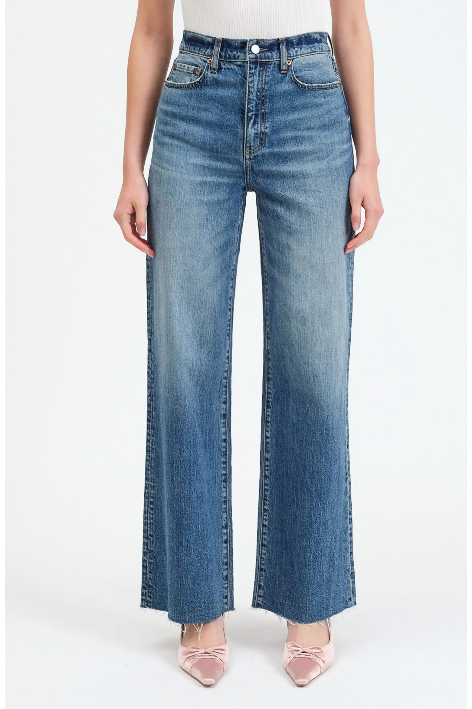 Far Out High Waist Wide Leg Jeans (Women) | Nordstrom | Nordstrom