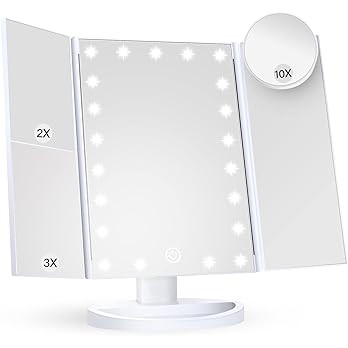 Makeup Mirror Vanity Mirror with Lights, 2X 3X 10X Magnification, Lighted Makeup Mirror, Touch Co... | Amazon (US)