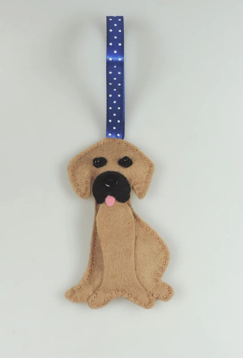 Puggle Felt Dog, Handmade Christmas/twig Tree Decoration, Pug Cross Beagle Dog - Etsy | Etsy (US)