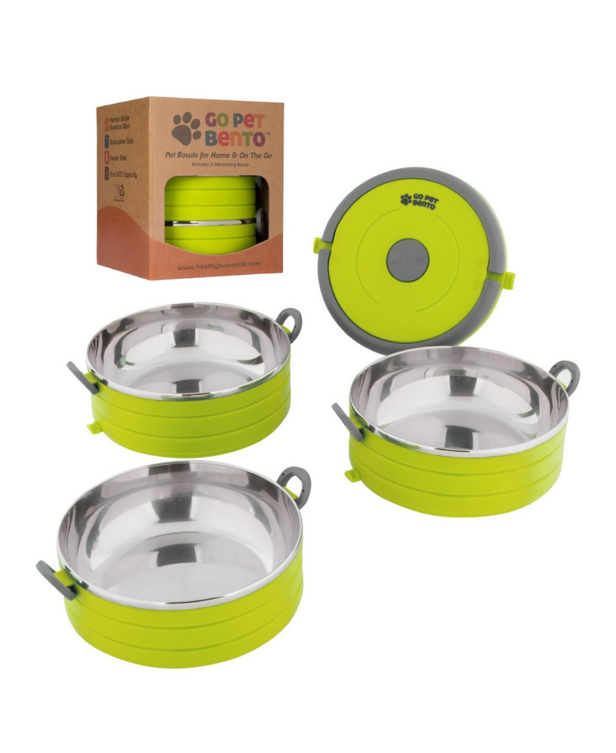 Go Pet Bento Travel Boxes: Medium - Green | Macy's