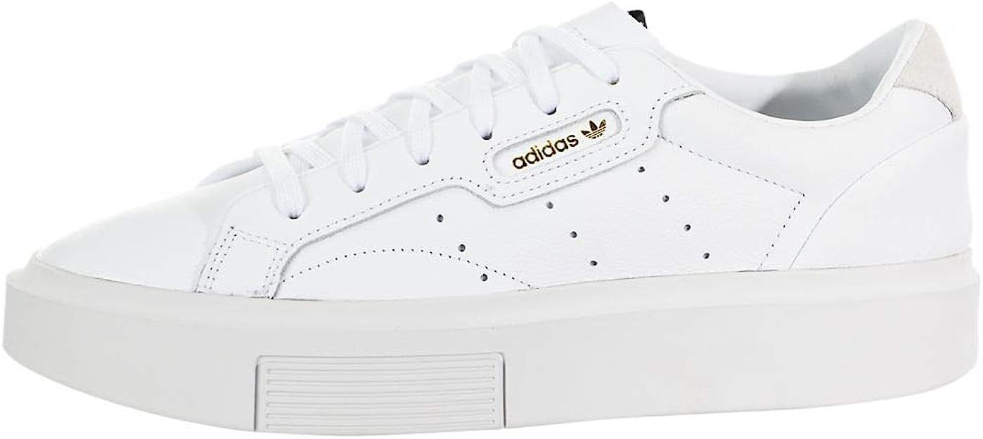 adidas Originals womens Sleek Super Sneaker, Cloud White Crystal White Core Black, 6.5 US | Amazon (US)