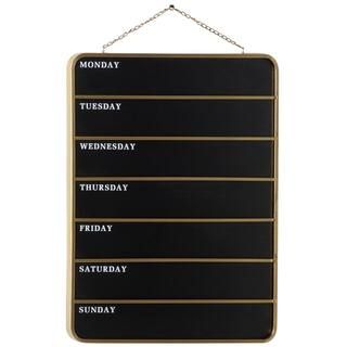Black Wood Contemporary Sign Wall Decor 32 in. x 24 in. | The Home Depot
