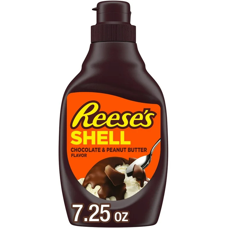 Reese's Chocolate Peanut Butter Shell Topping, Bottle 7.25 oz | Walmart (US)