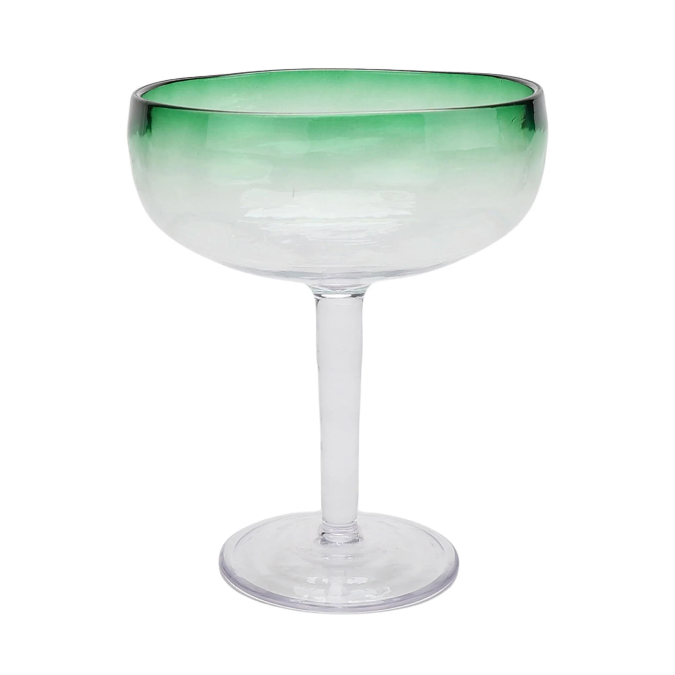 Mainstays by Becky G. & Alejandra 18-Ounce Acrylic Margarita Glass, Green Rim | Walmart (US)