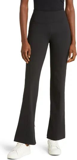 High Waist Zip Hem Flare Pants | Nordstrom