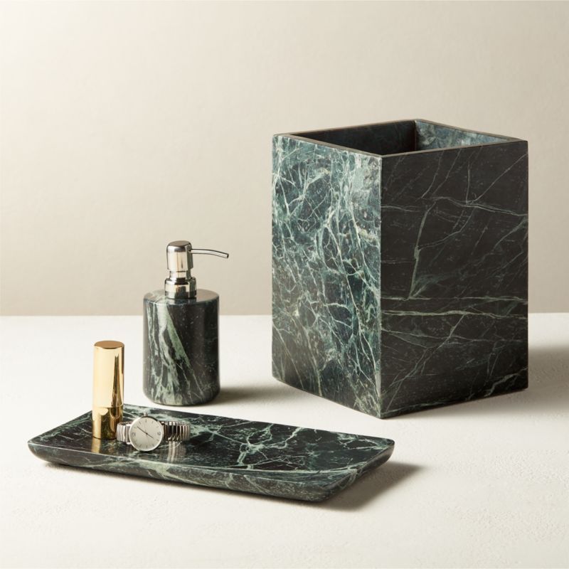 Jules Green Marble Bath AccessoriesCB2 Exclusive Change Zip Code: SubmitClose$24.95 - $49.95(0.0)... | CB2