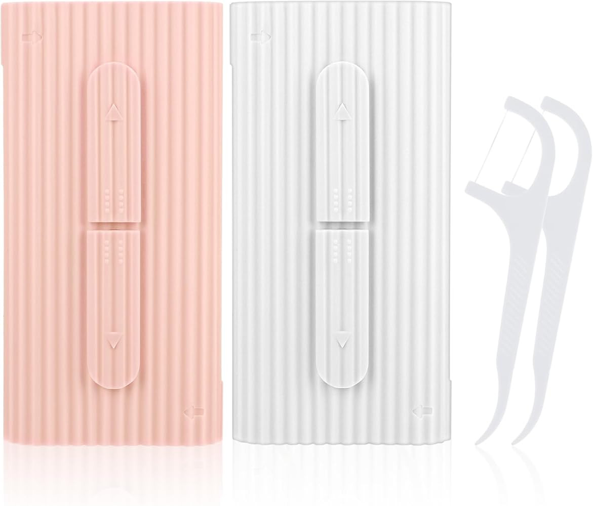 WLLHYF Dental Floss Portable Case Travel Floss Storage Case Toothpicks Dispenser Refillable Denta... | Amazon (US)