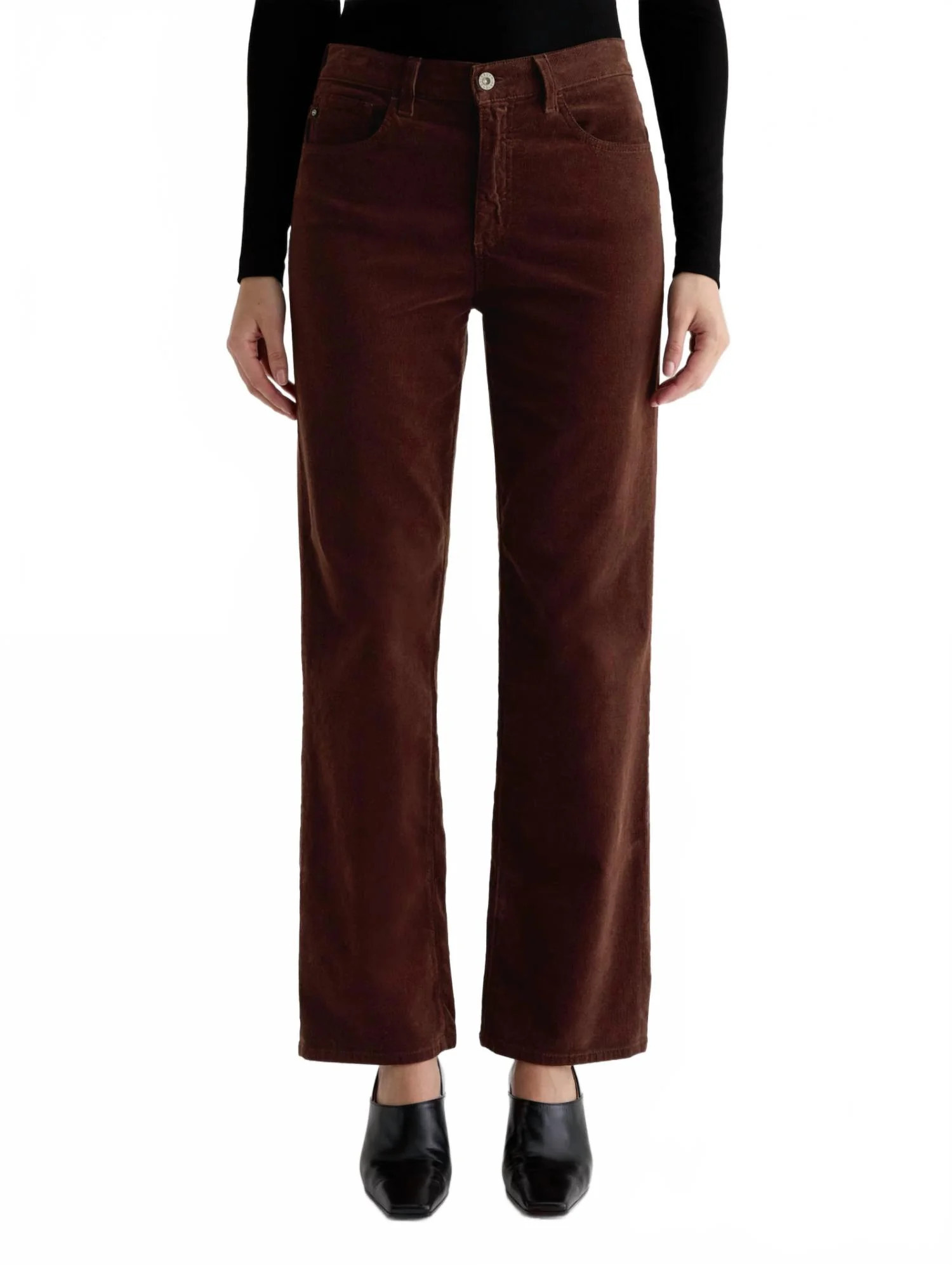 Brinley Corduroy Jeans In Coffee Bean | Shop Simon
