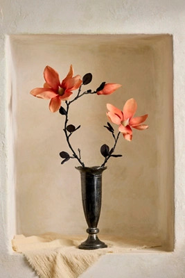 Faux Magnolia Branch Spray | Anthropologie (US)