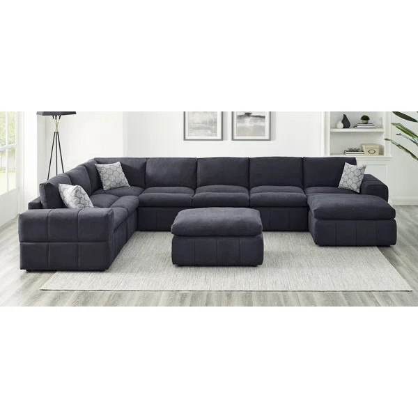 Shona 159" Wide Reversible Modular Sectional with Ottoman | Wayfair North America
