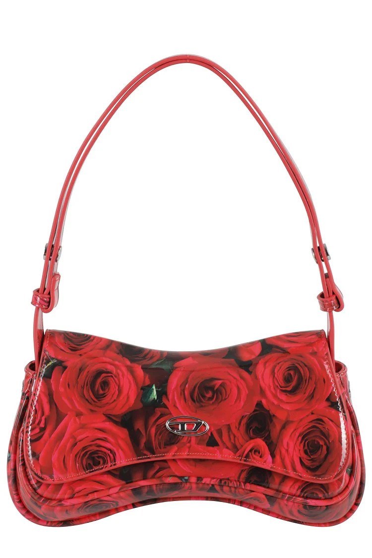 Floral Print Clutch Bag With Magnetic Closure | Shop Simon