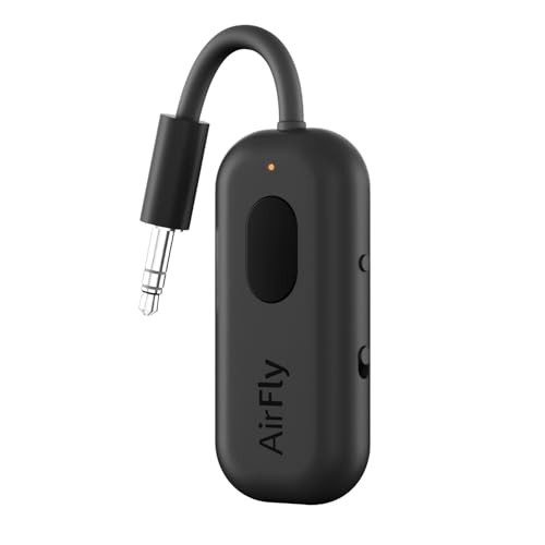 Twelve South AirFly Pro Bluetooth Wireless Audio Transmitter/Receiver for up to 2 AirPods/Wireless Headphones; Use with Any 3.5 mm Audio Jack, Black | Amazon (US)