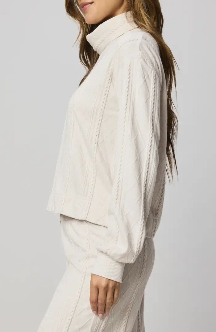 Cable Lounge Turtleneck Top | Nordstrom