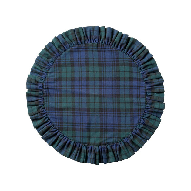 Tartan Ruffle Placemat - Set of 2 | Cailini Coastal