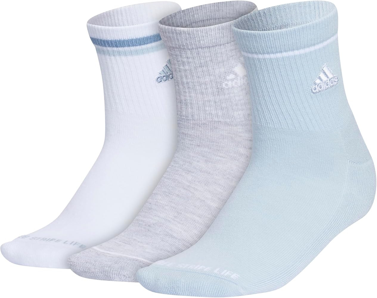 adidas Women's Cushioned Sport High Quarter Socks (3 Pairs) Durable & Comfortable | Amazon (US)