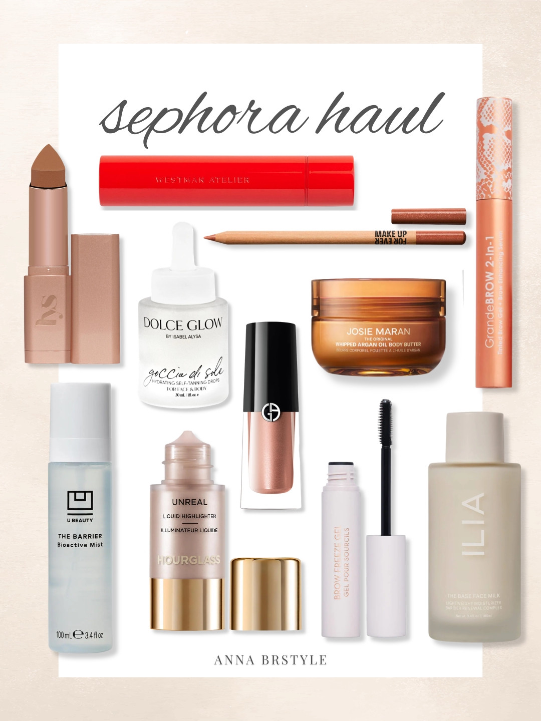 A little Sephora haul with some of the beauty products genuinely keep repurchasing.
These are my current favorites for glowy skin, bronzed makeup, hydrated skin, and that effortless summer makeup look. A mix of everyday staples and a few products that instantly make your makeup look better.
Sephora favorites, beauty favorites, glowy makeup, summer makeup routine, skincare essentials, beauty haul, clean girl makeup, hydrating skincare, bronzed makeup look, anti aging skincare, makeup must haves, annabrstyle

#LTKselfcare #LTKBeauty #LTKSeasonal