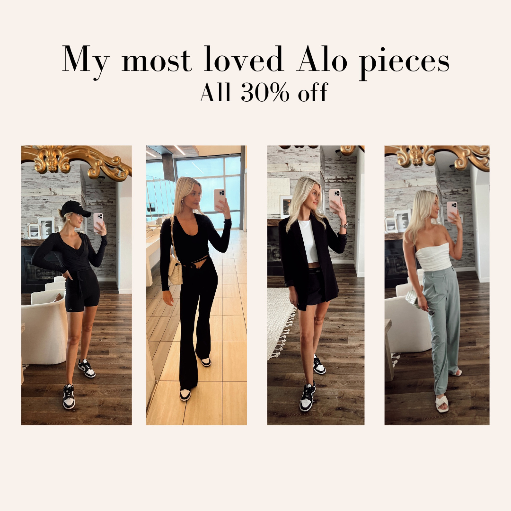 All staples in my wardrobe 30% off today!! Wearing a size S in all Alo pieces. 

#LTKfit #LTKunder100 #LTKsalealert