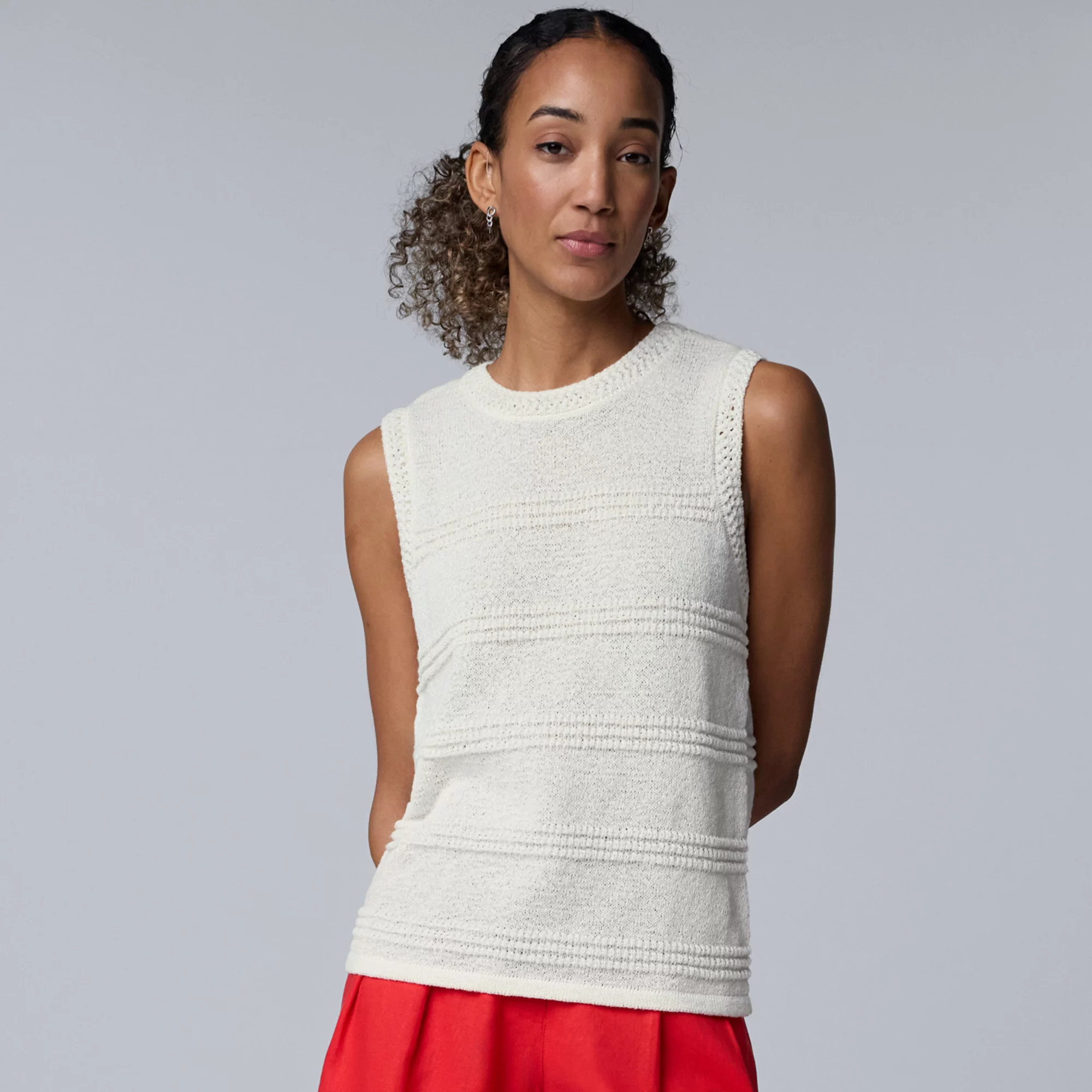 Women's Simply Vera Vera Wang Sweater Tank Top | Kohl's