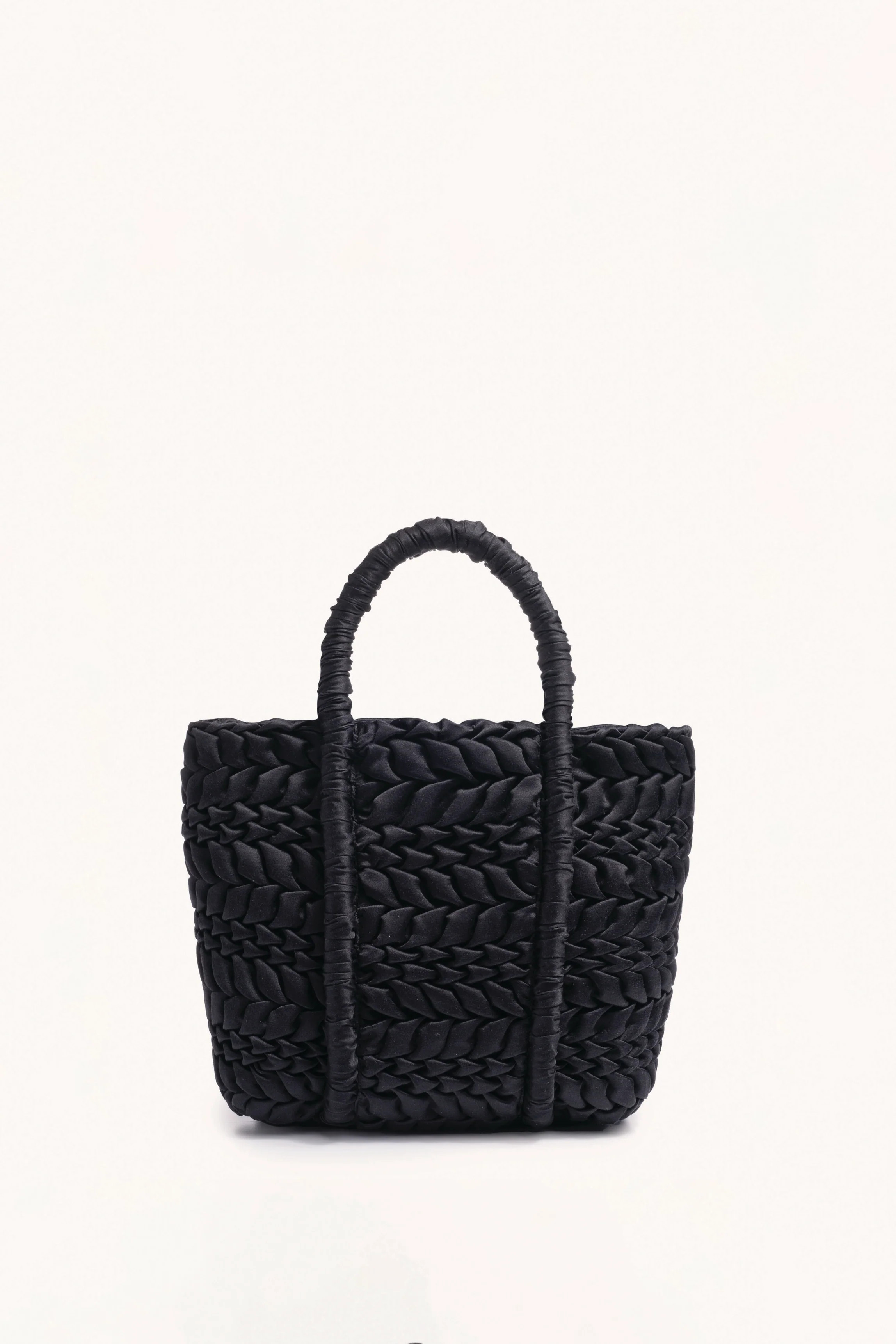 Merlette Asha Mini Cotton Silk Bag in Black | Merlette NYC