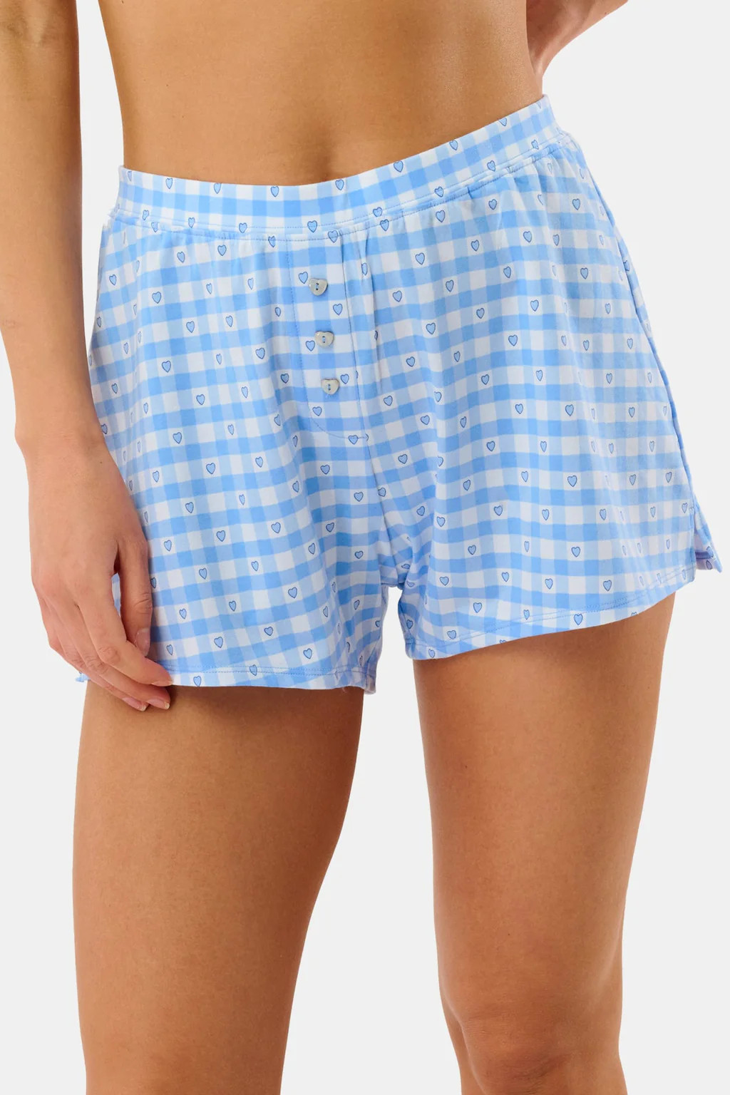 Gingham Hearts Jones Shortie | Roller Rabbit