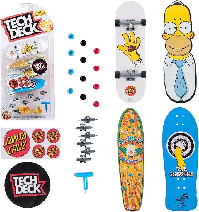TECH DECK, Ultra DLX Fingerboard 4-Pack, Simpsons Skateboards, Collectible and Customizable Mini ... | Amazon (US)