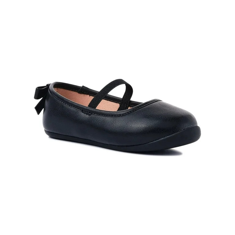Wonder Nation Baby Girl Ballet Flat Dress Shoes | Walmart (US)
