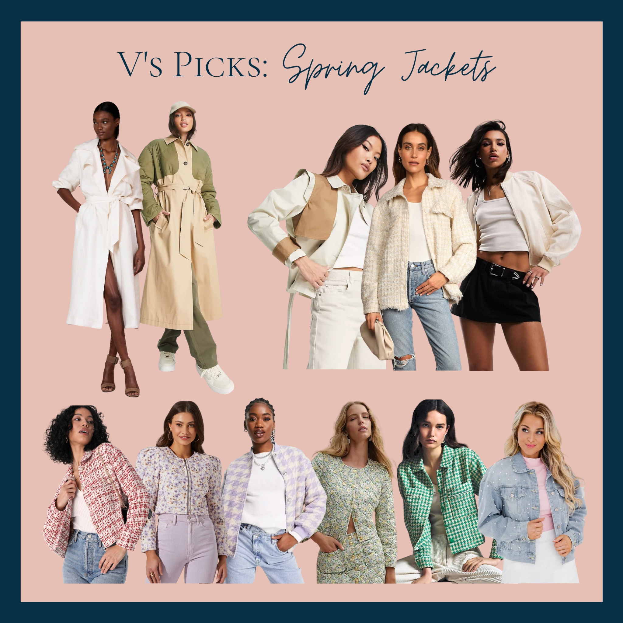 Rounding up some adorable lightweight jackets perfect for spring! 