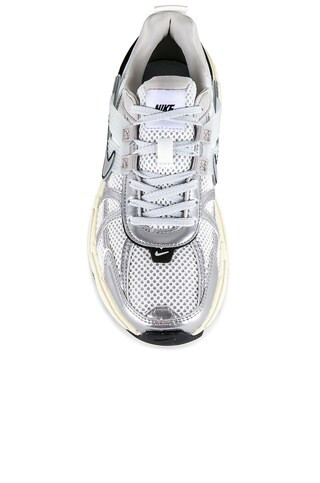 Nike V2K Run Sneaker in Summit White & Metallic Silver from Revolve.com | Revolve Clothing (Global)