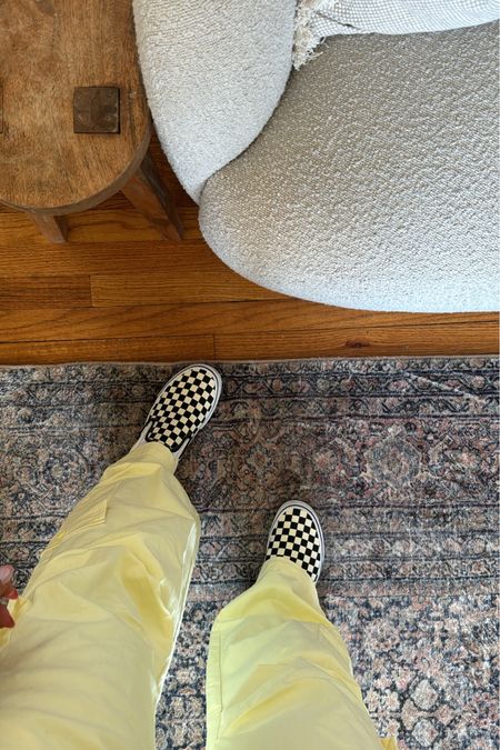 Vans checkered slip on are the Mom shoe I never thought I needed period they are so fun. You can pair them with basic overalls or a fun colored pants and they’re so easy to put on as you’re running out the door with your toddler they do run true to a size and I got mine from Free People.

#LTKSeasonal #LTKshoecrush