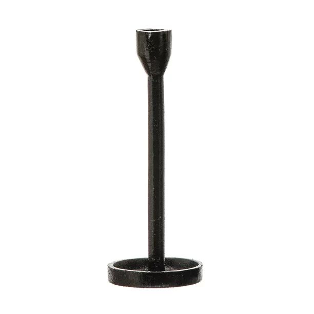 Creative Co-Op Cast Iron Taper Holder, Black | Walmart (US)