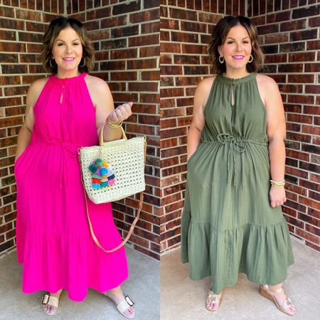 No matter the color this $20 Walmart dress is a winner! The pink comes as a plus size dress up to 4X and both come in regular sizes. I’m wearing the XL. This is a perfect spring to summer outfit or vacation outfit, or could be a casual wedding guest dress! 

#LTKover40 #LTKfindsunder50 #LTKplussize