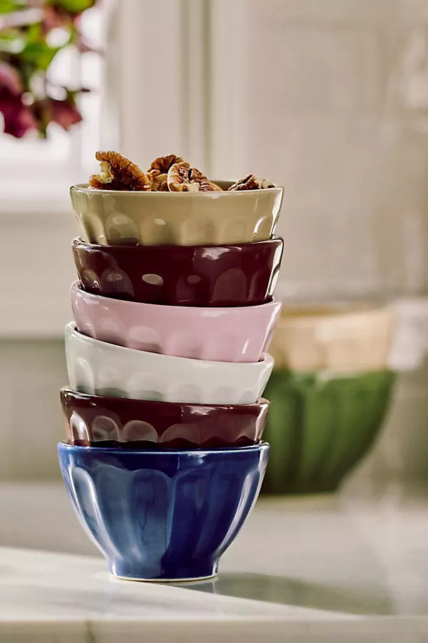 The Latte Stoneware Nut Bowls, Assorted Set of 6: Amelie Edition | Anthropologie (US)