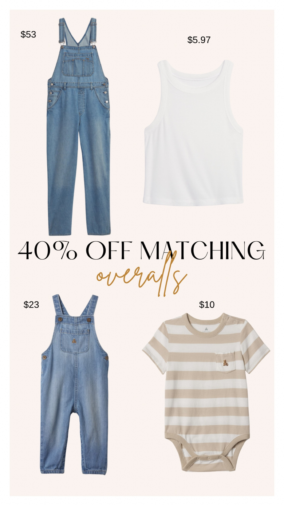 I’m wearing a medium in these overalls! 