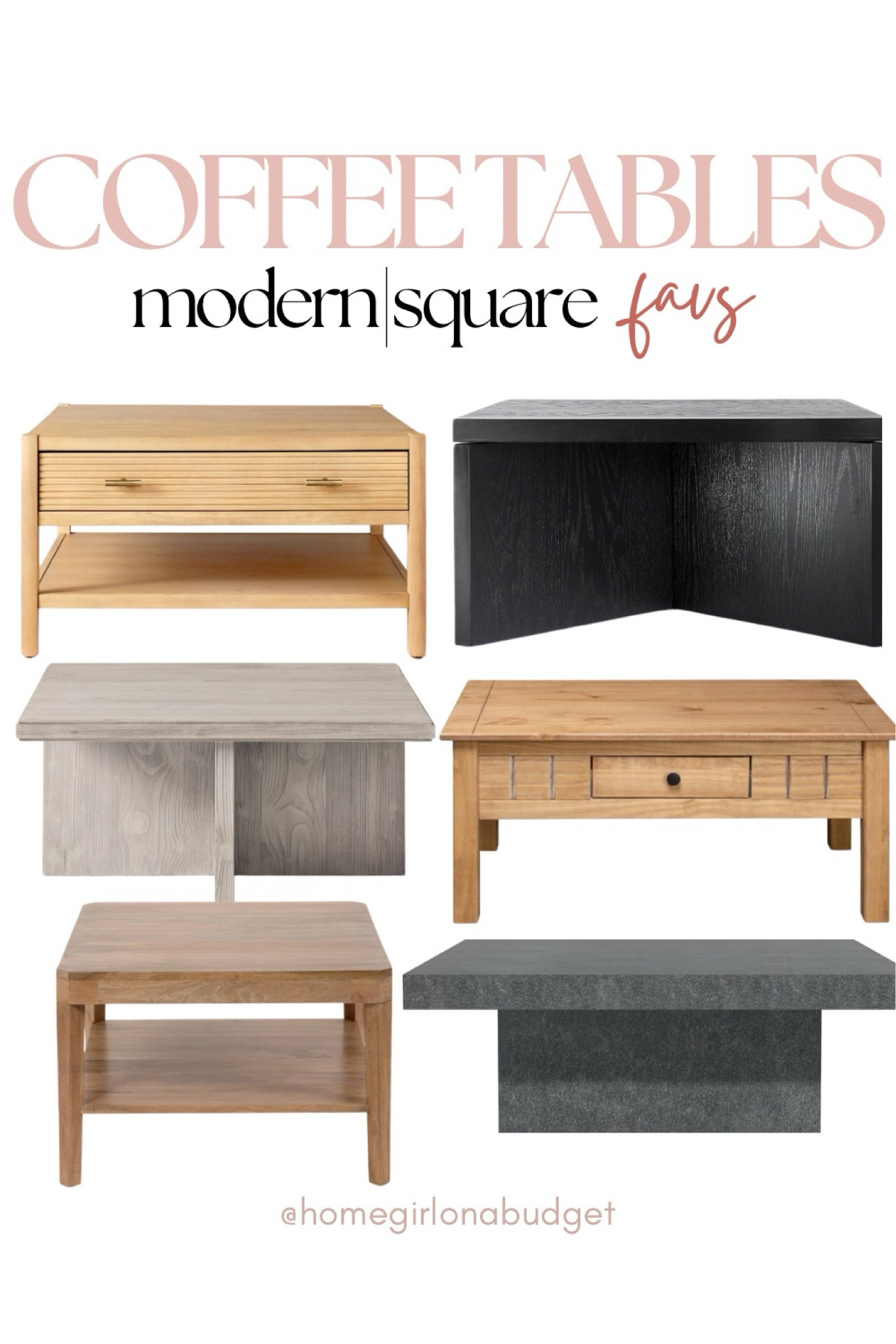 Square coffee table, wood coffee table, black coffee table, concrete coffee table, coffee table living room, (4/19)

#LTKhome #LTKstyletip