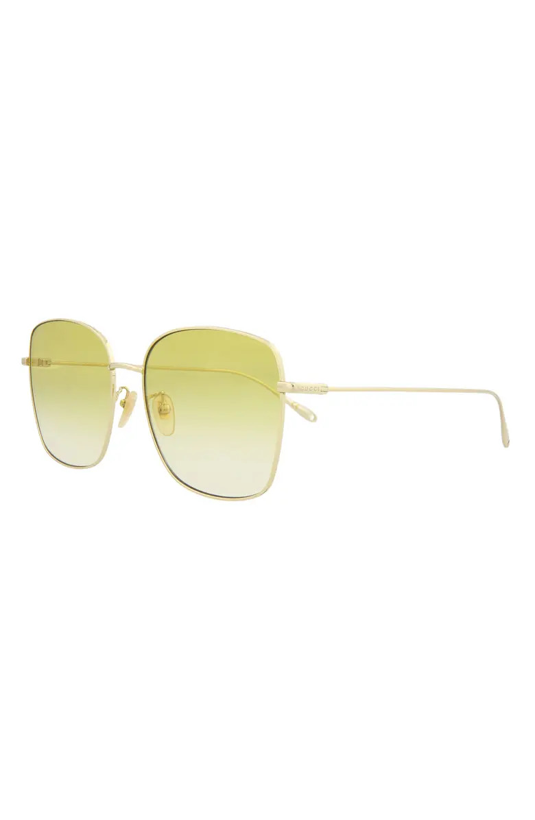Gucci 60mm Square Sunglasses with Chain | Nordstromrack | Nordstrom Rack