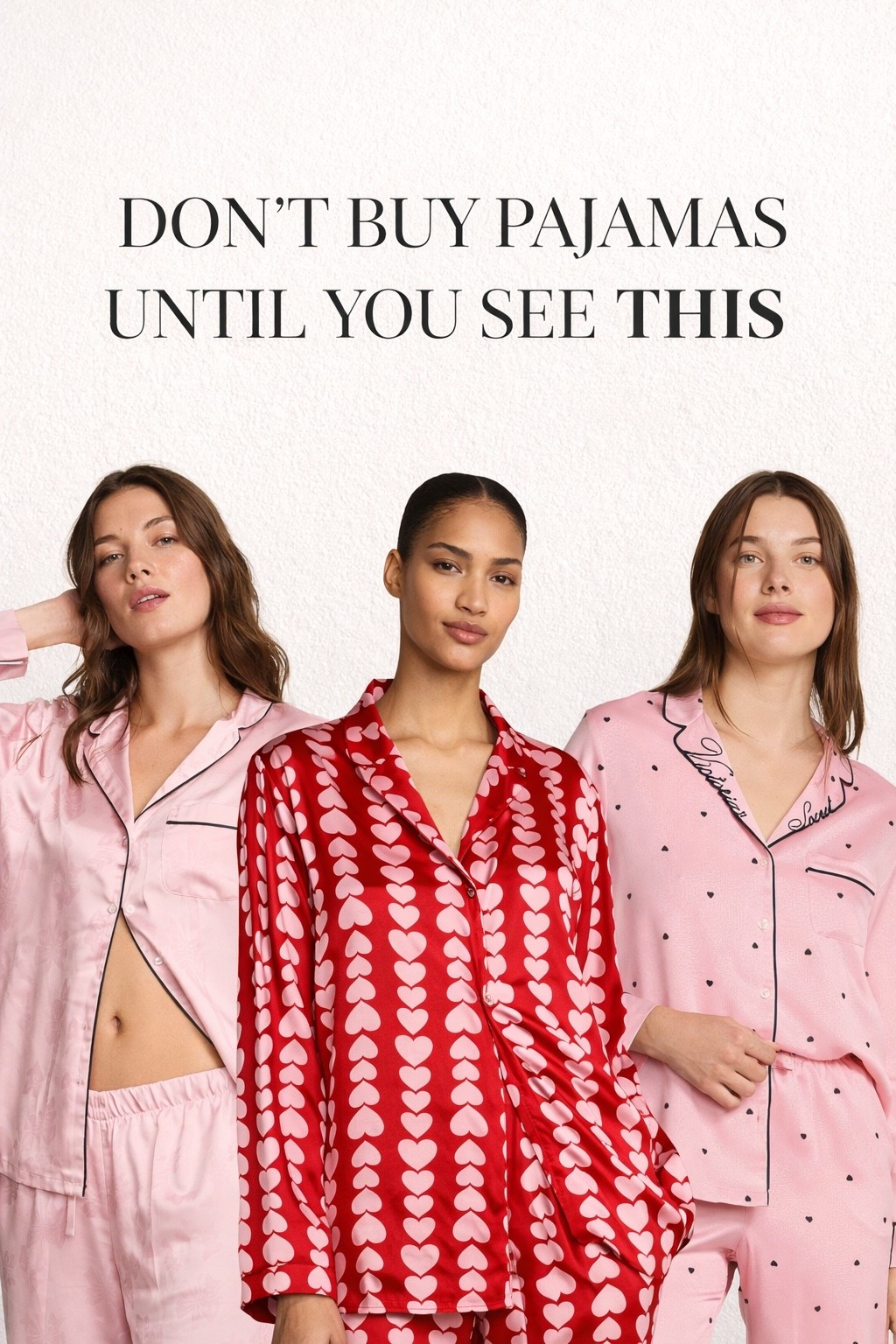 I wasn’t going to post this… but these are TOO good 😭💗
These Victoria's Secret pajama sets look expensive but are actually on sale right now 👀
Run before your size is gone

These viral Victoria's Secret pajama sets are the perfect mix of luxury and affordability. Featuring silky fabrics, feminine designs, and trending colors like pink and red, these matching sets are ideal for creating a cozy yet elevated aesthetic. Perfect for lounging, self-care nights, or gifting.

satin pajama set women
cute matching pjs
pajama haul aesthetic
cozy aesthetic outfits
night routine aesthetic
luxury sleepwear dupe
affordable loungewear women
viral pajama sets
pinterest girl aesthetic
romanticize your life aesthetic

#LTKdayinmylife #LTKSaleAlert #LTKgrwm