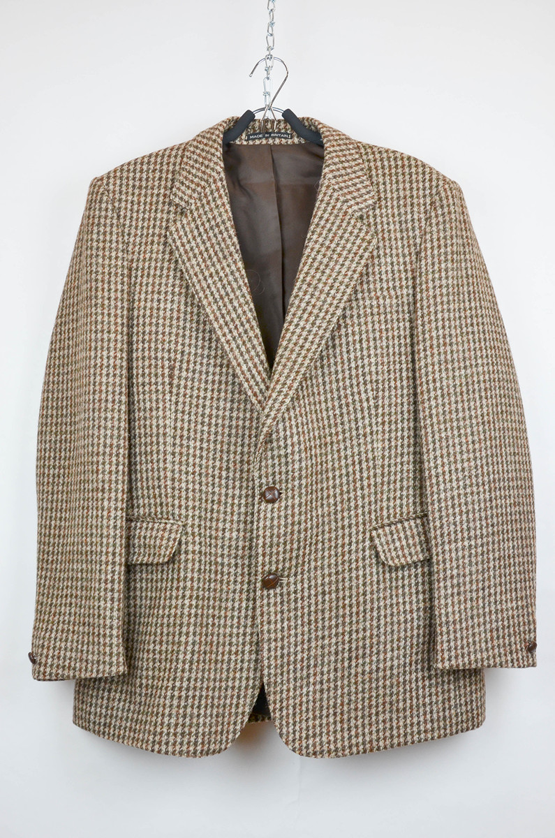 Vintage Harris Tweed Blazer Woodston Menswear Handwoven 100% Wool Jacket Size XL | eBay UK