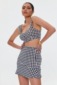 Gingham Crop Top & Mini Skirt Set | Forever 21 (US)