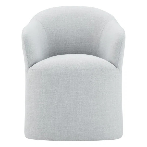 Janina Upholstered Back Arm Chair with Caster | Wayfair North America