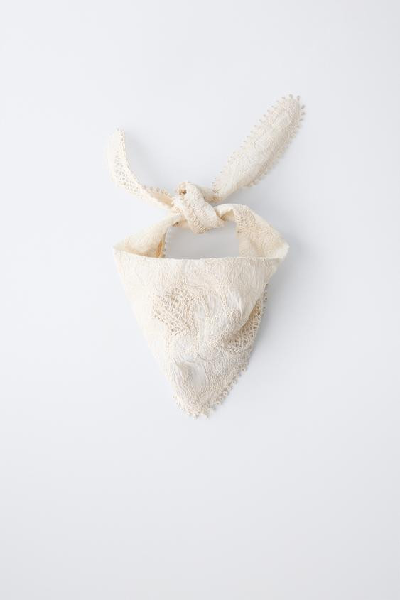 BUTTERFLY CUT-OUT BANDANA BELT | Zara UK