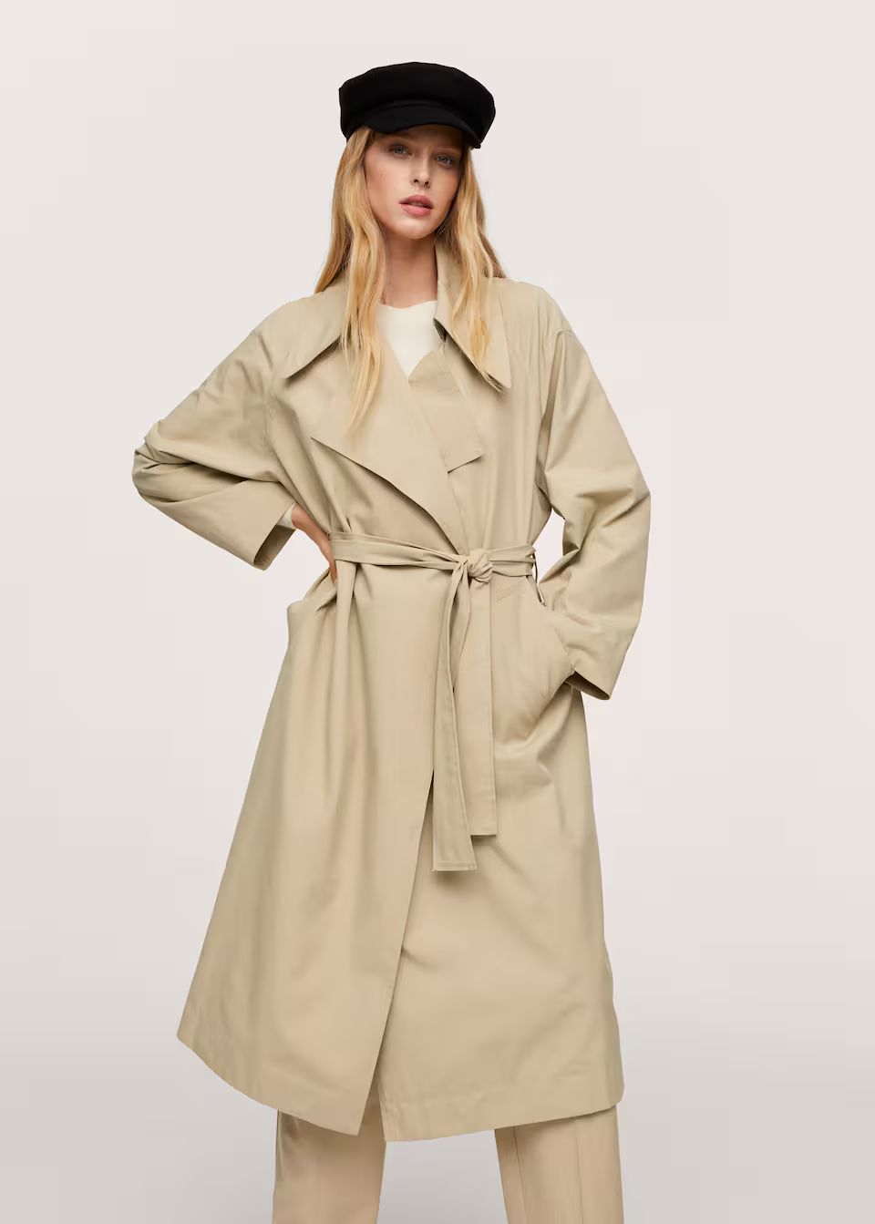 Flowy long trench coatREF. 17023658-JOHAN-LM | MANGO (UK)