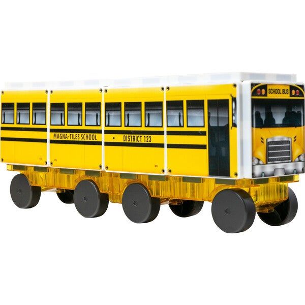 123 School Bus Magna-Tiles Structures | Maisonette