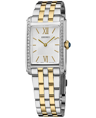 Women's Two-Tone Stainless Steel Bracelet Watch 23mm x 33mm | Macy's